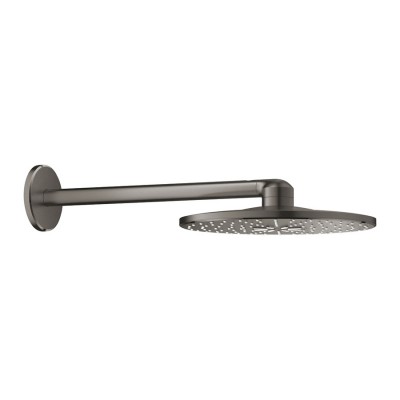 Grohe Rainshower SmartActive deszczownica okrągła 31 cm z ramieniem ściennym brushed hard graphite 26475AL0