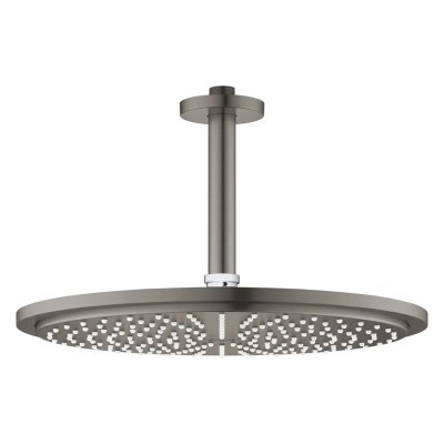 Grohe Rainshower Cosmopolitan deszczownica okrągła 31 cm z ramieniem sufitowym brushed hard graphite 26067AL0