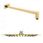 Oltens Molle kompletny zestaw prysznicowy podtynkowy deszczownica 30 cm złoty połysk 36603800