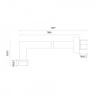 Oltens Molle kompletny zestaw prysznicowy podtynkowy deszczownica 30 cm złoty połysk 36603800