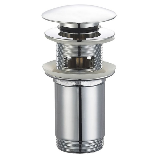 Oltens Halsa korek do umywalki klik klak okrągły z przelewem chrom 05101100