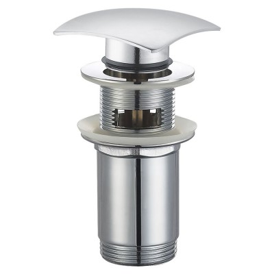 Oltens Halsa korek do umywalki klik klak kwadratowy z przelewem chrom 05102100