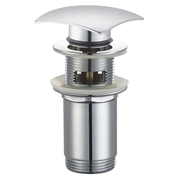 Oltens Halsa korek do umywalki klik klak kwadratowy z przelewem chrom 05102100