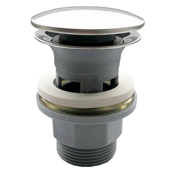 Oltens Jelsa korek do umywalki klik klak okrągły z przelewem chrom 05103100