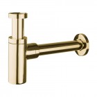 Oltens Hervik syfon umywalkowy mosiężny okrągły złoty połysk 02600800