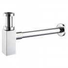 Oltens Hervik syfon umywalkowy mosiężny kwadratowy chrom 02601100