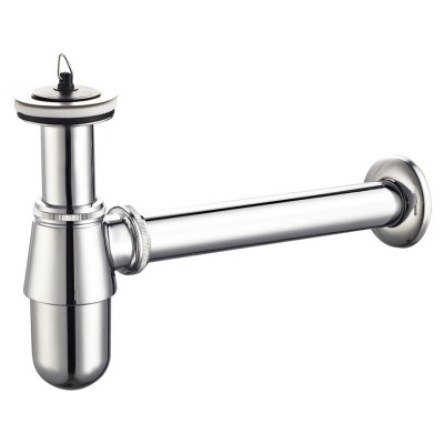 Oltens Molde syfon umywalkowy mosiężny butelkowy z korkiem chrom 02603100