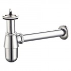 Oltens Molde syfon umywalkowy mosiężny butelkowy z korkiem chrom 02603100