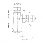 Oltens Harkan syfon umywalkowy butelkowy plastikowy biały 02101000