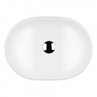 Oltens Hamnes umywalka 47,5x34 cm nablatowa owalna biała 40309000