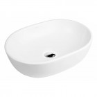 Oltens Hamnes umywalka 47,5x34 cm nablatowa owalna biała 40309000