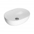 Oltens Hamnes Thin umywalka 49,5x35,5 cm nablatowa owalna biała 40319000