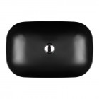 Oltens Hamnes umywalka 61x40 cm nablatowa owalna czarny mat 40302300