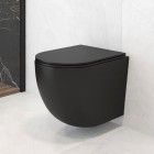 Oltens Hamnes miska WC wisząca PureRim czarny mat 42013300