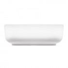 Oltens Hadsel umywalka kwadratowa 38,5 cm nablatowa biała 40307000