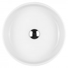 Oltens Fossa umywalka 40 cm nablatowa okrągła biała 40302000