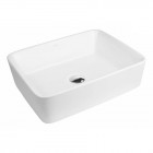 Oltens Forde umywalka 48x37 cm nablatowa prostokątna biała 40314000