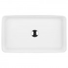 Oltens Solberg umywalka 62x41,5 cm nablatowa prostokątna biała 40318000