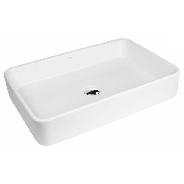 Oltens Lustra umywalka 60,5x35 cm nablatowa prostokątna biała 40306000