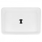 Oltens Lustra umywalka 60,5x35 cm nablatowa prostokątna biała 40306000