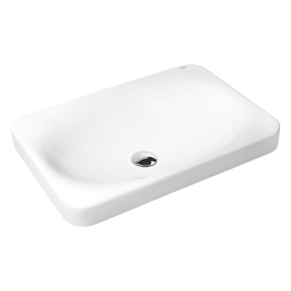 Oltens Kagera umywalka 60x42 cm nablatowa biała 40303000