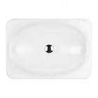 Oltens Kagera umywalka 60x42 cm nablatowa biała 40303000