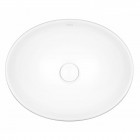 Oltens Etne umywalka 40x33 cm nablatowa owalna biała 40313000