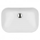 Oltens Solvig umywalka 51x34 cm nablatowa owalna biała 40322000