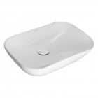 Oltens Solvig umywalka 51x34 cm nablatowa owalna biała 40322000