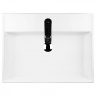 Oltens Hyls umywalka 58,5x44 cm nablatowa prostokątna biała 41310000