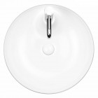 Oltens Lysake umywalka 48,5 cm nablatowa okrągła biała 41307000