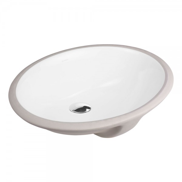 Oltens Mana umywalka 46x38 cm podblatowa owalna biała 40100000