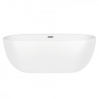 Oltens Stora wanna wolnostojąca 150x72 cm owalna akrylowa biała 12008000