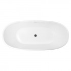 Oltens Stora wanna wolnostojąca 150x72 cm owalna akrylowa biała 12008000