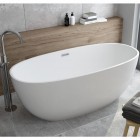 Oltens Stora wanna wolnostojąca 150x72 cm owalna akrylowa biała 12008000