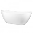 Oltens Folda wanna wolnostojąca 170x72 cm owalna akrylowa biała 12010000