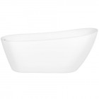 Oltens Gocta wanna wolnostojąca 160x75 cm owalna akrylowa biała 12006000