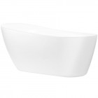 Oltens Gocta wanna wolnostojąca 160x75 cm owalna akrylowa biała 12006000