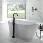 Oltens Gocta wanna wolnostojąca 160x75 cm owalna akrylowa biała 12006000