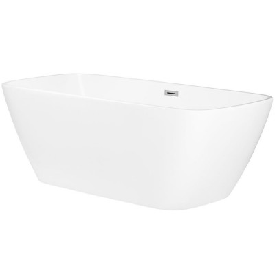 Oltens Millaa wanna wolnostojąca 170x78 cm owalna akrylowa biała 12002000 Oltens Millaa wanna wolnostojąca 170x78 cm owalna akrylowa biała 12002000