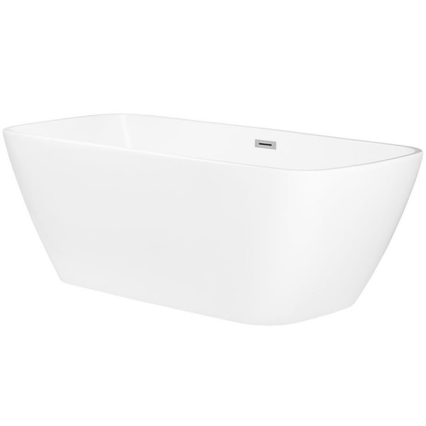 Oltens Millaa wanna wolnostojąca 170x78 cm owalna akrylowa biała 12002000