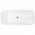 Oltens Millaa wanna wolnostojąca 170x78 cm owalna akrylowa biała 12002000