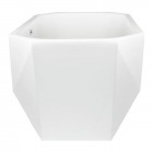 Oltens Stygg wanna wolnostojąca 160x73 cm owalna akrylowa biała 12005000