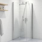 Oltens Trana kabina prysznicowa 80x80 cm kwadratowa drzwi ze ścianką 20003100