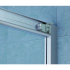 Oltens Fulla kabina prysznicowa 100x90 cm prostokątna drzwi ze ścianką 20204100