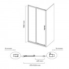 Oltens Fulla drzwi prysznicowe 100 cm 21200100