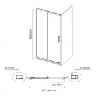 Oltens Fulla drzwi prysznicowe 120 cm 21202100