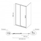 Oltens Fulla drzwi prysznicowe 130 cm 21203100