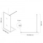 Oltens Vida ścianka prysznicowa Walk-in 120 cm 22004100