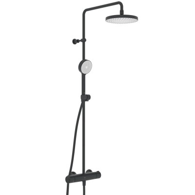 Oras Nova zestaw natryskowy termostatyczny czarny mat 7402U-33